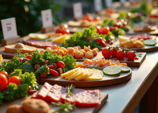 Calculer la quantité de nourriture pour un buffet froid : astuces pratiques et efficaces